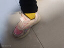 芭比童鞋冬季加绒儿童棉鞋旋钮扣老爹鞋女童运动鞋DA5712粉色31码  实拍图