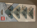 得力（deli）三角文件夹边角夹 学生试卷资料文件收纳 防翘边防卷边三角票夹 蓝色 4只/卡 QJ8530 实拍图