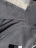 港蒂湾羊羔绒外套男秋冬季加绒棉衣加厚绒棉服男毛巾绣连帽外套学生棉袄 升级款加棉加厚GM-665（灰色） L 110-125斤左右 实拍图