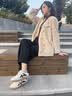 CAMILA KSENIA爆款德训鞋女士2026年新款运动鞋子百搭小白鞋透气阿甘鞋休闲板鞋 蓝色 37 实拍图