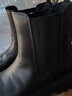 百丽（Belle）厚底烟筒靴女英伦风切尔西靴X2G2DDD3 黑色-绒里 40 (250mm) 实拍图