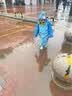 汪汪队立大功（PAW PATROL）儿童雨衣宝宝男童小学生带书包位卡通幼儿园雨具PA1646A-V蓝L 实拍图