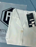 FitonTon白色短袖衬衫女雪纺v领职业正装面试衬衣通勤百搭上衣FTC0011XL 实拍图