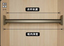 未来式 晾衣杆阳台顶装固定晾衣架挂衣杆单杆不锈钢伸缩杆一根凉衣神器 不锈钢【承重升级款】 1.5-2.2米墙距适用 实拍图