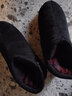 OLOEY传统高帮纯手工棉鞋特厚保暖男鞋灯芯绒老人鞋家居冬季加厚保暖鞋 黑色 复合底 42 【选大二码】 实拍图