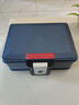 盾牌（GUARDA）官方正品防火防水保险柜办公小型车载翻盖式保险箱家用隐形便携式手提保管箱证件箱2013 钥匙锁：2013C小号-灰蓝色 实拍图