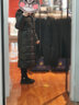 金羽杰明星同款90鸭绒冬季加厚保暖泡芙羽绒服女士长款面包服Y23806208Y 新黑格尔 XS 适合110斤以下 实拍图