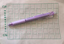 百乐（PILOT）可擦笔按动中性笔子弹头签字笔温控可擦学生文具刷题办公 LFBK-23EF-DPU-CHN 0.5 紫色格纹/黑 实拍图