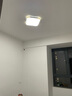 LED客厅灯 吸顶灯 卧室灯 灯具照明 方灯圆灯 客卧套餐组合 40*40cm白光36W（8-15平） 银色边框 实拍图