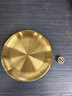 塑家美（sujiamei）黄铜香插创意九孔香座家用室内多孔线香香盘香托盘香架禅意熏香炉 九孔香插+金色接灰盘 实拍图