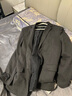 罗蒙（ROMON）西服男士春秋季毛呢西装男商务休闲上衣服外套男装 灰色加棉 3XL 实拍图