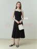范思蓝恩23FS11070 法式吊带连衣裙女春夏季赫本风气质礼服小黑裙 黑色 XL 实拍图