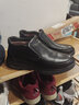 奥康男士棉鞋冬季厚绒保暖高帮棉皮鞋牛皮防滑舒适中老年爸爸鞋气垫底 黑色绒毛 41 实拍图