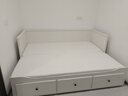 宜家（IKEA）HEMNES汉尼斯沙发床折叠床坐卧两用客厅沙发 白色含硬型海绵床垫*2 80*200cm 实拍图