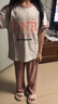 巴帝巴帝女童夏装套装2024新款女大童装夏季洋气运动阔腿裤女孩短袖两件套 粉色 130 实拍图