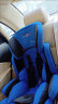 BabyGo儿童安全座椅0-12岁9个月以上适用安全带/ISOFIX接口车载安全座椅儿童汽车座椅 皇室蓝-安全带固定-便携可折叠 实拍图
