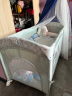 babyboat贝舟H1婴儿床可折叠新生儿宝宝床便携式移动拼接大床 绿旗舰款+椰棕床垫 实拍图