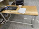 星奇堡 简易书桌电脑桌家用写字桌台卧室学习桌办公大桌长方形小桌子 加固升级-白架浅胡桃-140*60高74 晒单实拍图