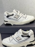 NEW BALANCE  NB550官方板鞋男鞋女鞋复古低帮百搭米色/黑色休闲运动鞋 米色/黑色 BB550LWT 37 (脚长22.5cm) 实拍图