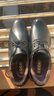 宜驰（EGCHI）皮鞋男士商务休闲加绒保暖通勤鞋子男 J1618-R 黑色（加绒） 43 实拍图