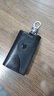 蒙伯斯真牛皮钥匙包男小腰挂钥匙扣个性女式简约锁匙包 经典款-黑色 实拍图