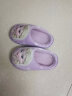 迪士尼（Disney）儿童棉拖鞋男女孩秋冬季保暖拖鞋居家防滑棉鞋 紫色艾莎 170mm  实拍图