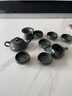 琅庭琊坊龙泉青瓷功夫茶具套装手工哥窑冰裂纹家用客厅中式陶瓷盖碗茶壶 铁胎藏青 实拍图
