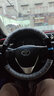 短毛绒方向盘套冬季汽车把套凯美瑞卡罗拉RAV4致享CHR威驰雷凌致炫汉兰达车把套 灰色-植绒曲线款 实拍图