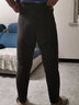 牧驼人棉裤男冬季加绒加厚羊毛驼绒棉裤中老年人加肥加大高腰宽松保暖裤 男裤 灰色 绒里 L（建议100-120斤） 实拍图
