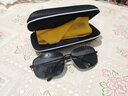 亿眸 款男士偏光太阳镜彩膜眼镜钓鱼防晒墨镜男款防眩光驾驶镜 黑框灰片 实拍图