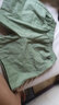 【松紧腰大口袋】夏季纯棉五分裤女新款胖MM大码显瘦女裤短裤 绿色 3XL 实拍图