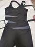简拉熊 运动文胸内衣女瑜伽服文胸健身服防震高强度跑步防下垂运动背心 星耀黑M码【85-110斤】 实拍图