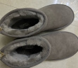 天美意靴子女商场同款厚底短靴休闲保暖女雪地靴CNA41DD3 灰色 34 实拍图
