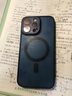 KEKLLE【肤感磁吸】适用iPhone15promax手机壳苹果15promax保护套无线充电磨砂防摔全包保护套 宝蓝色 实拍图