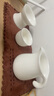钰铨龙门 冰种玉瓷素烧润白公道杯 白瓷茶海带手柄防烫功夫茶具陶瓷分茶器 冰种素烧手柄公道杯（约250ml) 实拍图