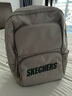 斯凯奇（Skechers）双肩包男女同款书包简约时尚大容量旅行包学生背包 月球灰【经典款-约24.4L大容量】 实拍图