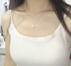 银千惠925银蝴蝶项链女士高级感时尚吊坠纪念520情人节生日礼物送女友 双层梦蝶项链+七仓配送/当次日达 纪念日礼物/玫瑰花礼盒送老婆/双层项链 实拍图
