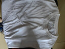 遥渠（YAO QU）夏季纯色背心男潮牌帅气短袖宽松圆领体恤ins港风百搭运动坎肩 白色 XL【110-130】 实拍图