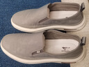 七匹狼帆布鞋男休闲鞋夏季冰丝布鞋防水雨伞布一脚蹬鞋子男透气休闲板鞋 9443灰色 41 实拍图