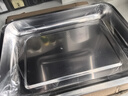 特厚不锈钢盘子长方形商用方盘托盘烧烤盘水饺盘家用深浅菜盘 32*22*4.8cm三个装 实拍图