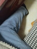 GLM加绒牛仔裤男冬季潮流直筒裤子男百搭美式宽松休闲裤浅蓝加绒2XL 实拍图