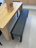 梵也家具欢叙长凳实木白蜡木黑色餐凳玄关板凳卧室床尾凳换鞋凳长条凳 哑黑色1.6m 实拍图