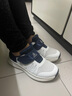 足力健老人鞋中老年轻软透气休闲鞋防滑夏凉鞋2421510J 男-白/蓝 38 实拍图