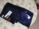 罗蒙（ROMON）直筒牛仔裤男士春秋冬季保暖加绒宽松商务休闲棉弹力百搭长裤子 浅蓝+黑色【秋冬款两条装】 加绒 35 【腰围2尺8】 实拍图