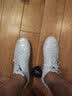 卡尔美（KELME）小牛皮MG足球鞋男透气短钉系带学生比赛圆钉球鞋成人 白色 43 实拍图