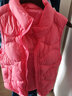 鸭鸭（YAYA）儿童羽绒马甲男女童背心秋冬季中大童装轻薄青少年学生外套WJ 桃红色 170 实拍图