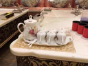 陶沁泉整套泡茶景德镇茶具冷水壶套装ins茶盘茶杯陶瓷茶壶带托盘家用 英皇玫瑰南瓜款 定型包装 实拍图