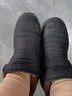 回力官方 棉鞋男鞋冬季加绒中老年保暖男士轻便爸爸布鞋雪地靴子男 黑色男-0117 44 实拍图