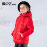 雪中飞（SNOWFLYING）儿童轻薄羽绒服男童保暖防寒新款童装中大童女童薄款冬外套 中国红 150cm 实拍图