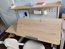 美好童年儿童学习桌学生书桌桌椅套装小学生家用书桌升降实木书桌 原木色 1.2米.书架款 实拍图